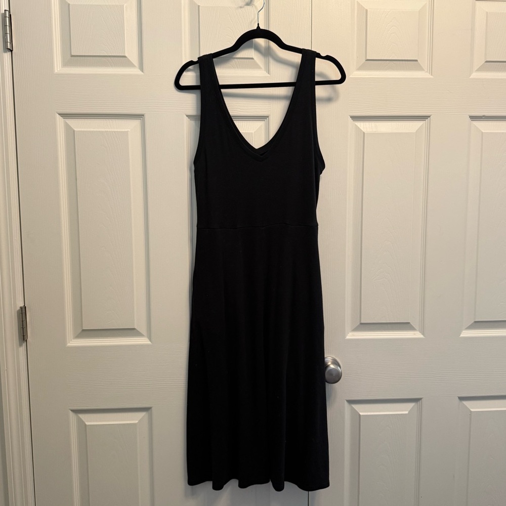 Black casual dress with pockets | Large